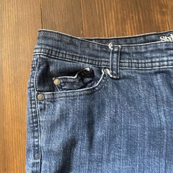 Style & Co. Petite Jeans Womens Size 14P Tummy Control Capri Zip Fly Bedazzled - Picture 6 of 13